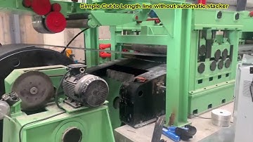 Simple Cut to Length line without automatic stacker