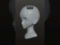 Práctica diaria 64 | cabeza anime #3d #artedigital #anime