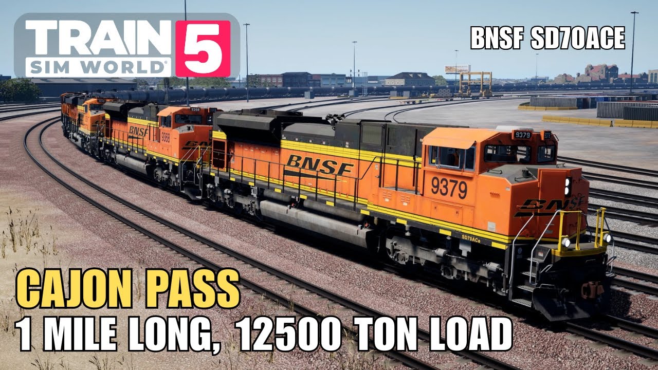 BNSF Heavy Freight Action: 1 Mile Long | Train Sim World 5