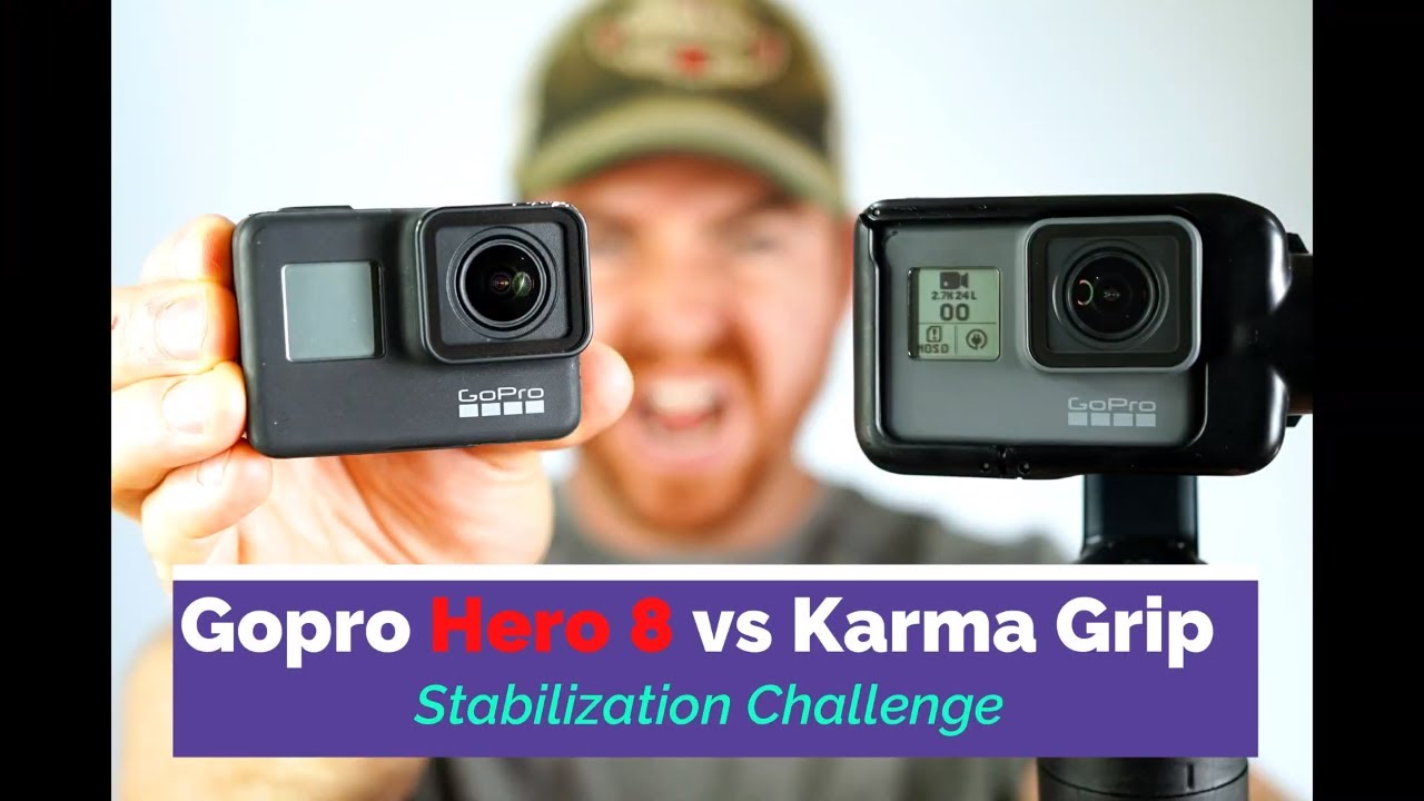 GoPro Karma Grip vs Hero 8 Black Stabilization Challenge.
