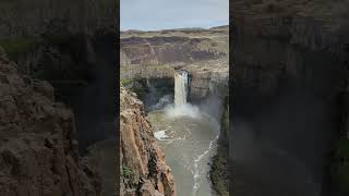 Palouse Falls on a early April day and southeast Washington State.