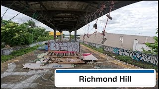 Tour of the abandoned Richmond Hill LIRR Station, walk from Forest Park in Queens New York.