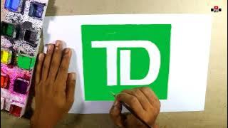 How to draw the TD Bank logo