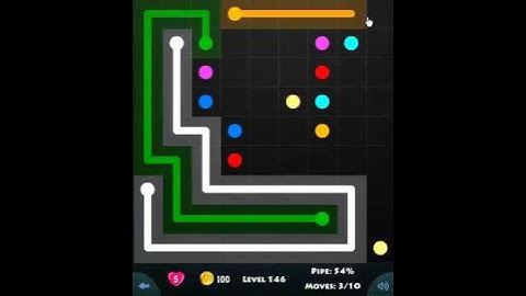 flow game facebook - basic pack level 146 Connect the dots