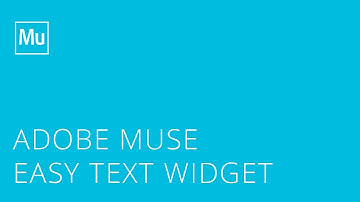 Adobe Muse Easy Text Widget