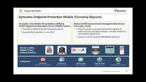 Symantec - SEP Mobile Module 1 Overview