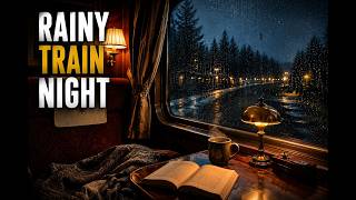 Rainy Night Train Ambience 🚆🌧️ Cozy Train Cabin for Sleep, Study & Relaxation (4K)