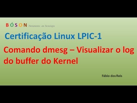 Vídeo: Onde os logs Dmesg são armazenados?