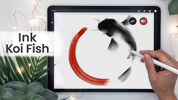 How To Draw Ink Koi Fish In Procreate • Easy iPad Art Tutorial