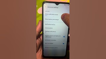 How to show notification icons on status bar in Samsung Galaxy A02 #shorts