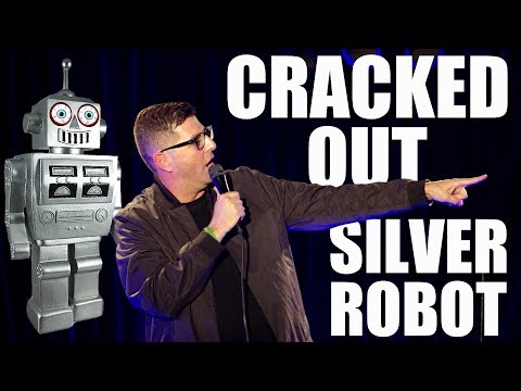 Cracked Out Silver Robot