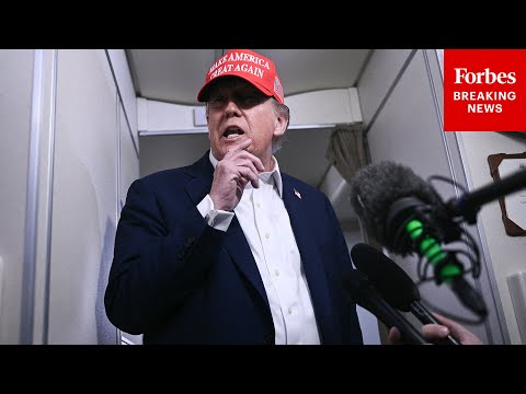 FULL AIR FORCE ONE GAGGLE: President Trump Takes Questions From Reporters On July 4th Flight To NJ