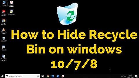 How to hide Recycle Bin | Tamil | RAM Solution