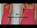DIY shirred summer dress | how to make a shirred dress