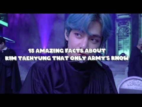 15 amazing facts about BTS V that only army's know 😍😍