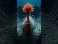Flowers growing from whale bones. Eating with acid 🌺💀 #osedax #deepsea #AI