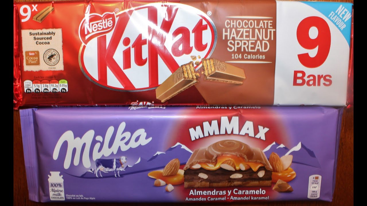 Nestle Kit Kat Chocolate Hazelnut Spread & Milka Almond Caramel Review