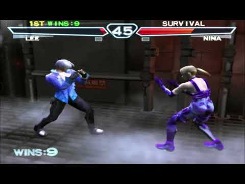 Tekken 4 - PS2 - Survival - Lee - 10 Wins