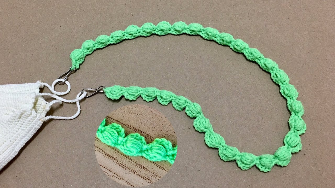 Diy How to make Mask Holder Crochet Tutorial At Home Crochet Face