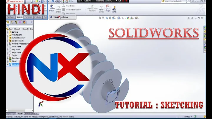 #15 : SKETCHING - INTERSECTION CURVE