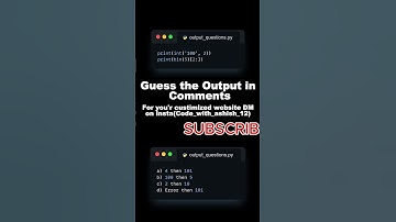 Guess the Output in Python || Video 54 || #coding #python #correctcoding