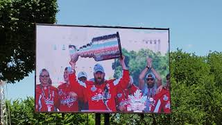 Ovechkin Hoists Cup At Caps Rally