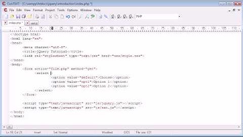 jQuery Tutorial - 200 - Submit a form on element change