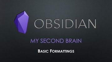 Obsidian Tutorial - Basic Formattings (5/24)