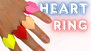 Origami Heart Ring | How to Make a Paper Heart Ring | Easy Origami | DIY Origami Tutorials