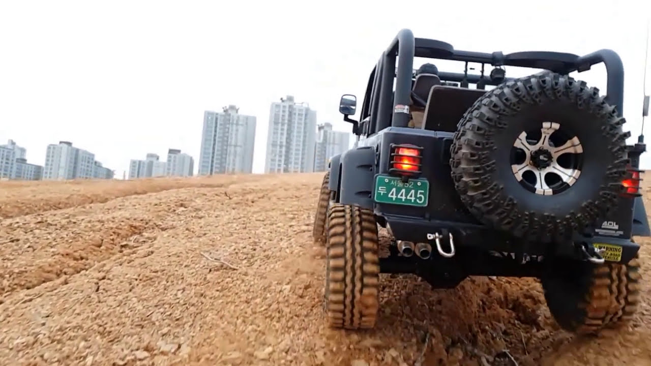 1 6 Scale Rc Wrangler Tj Offroading Jan 2017