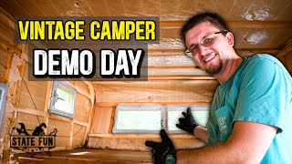 Taking A Vintage Truck Bed Camper Down To The Studs (MAJOR WATER DAMAGE!)