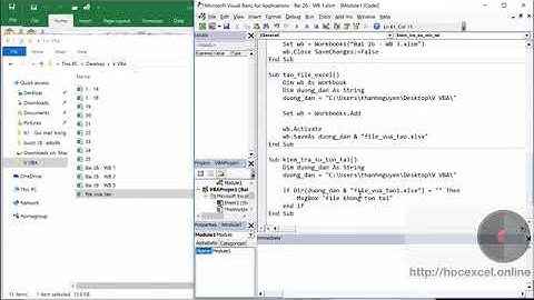 Học VBA trong Excel   29 Đối tượng workbook, kiểm tra workbook có tồn tại không