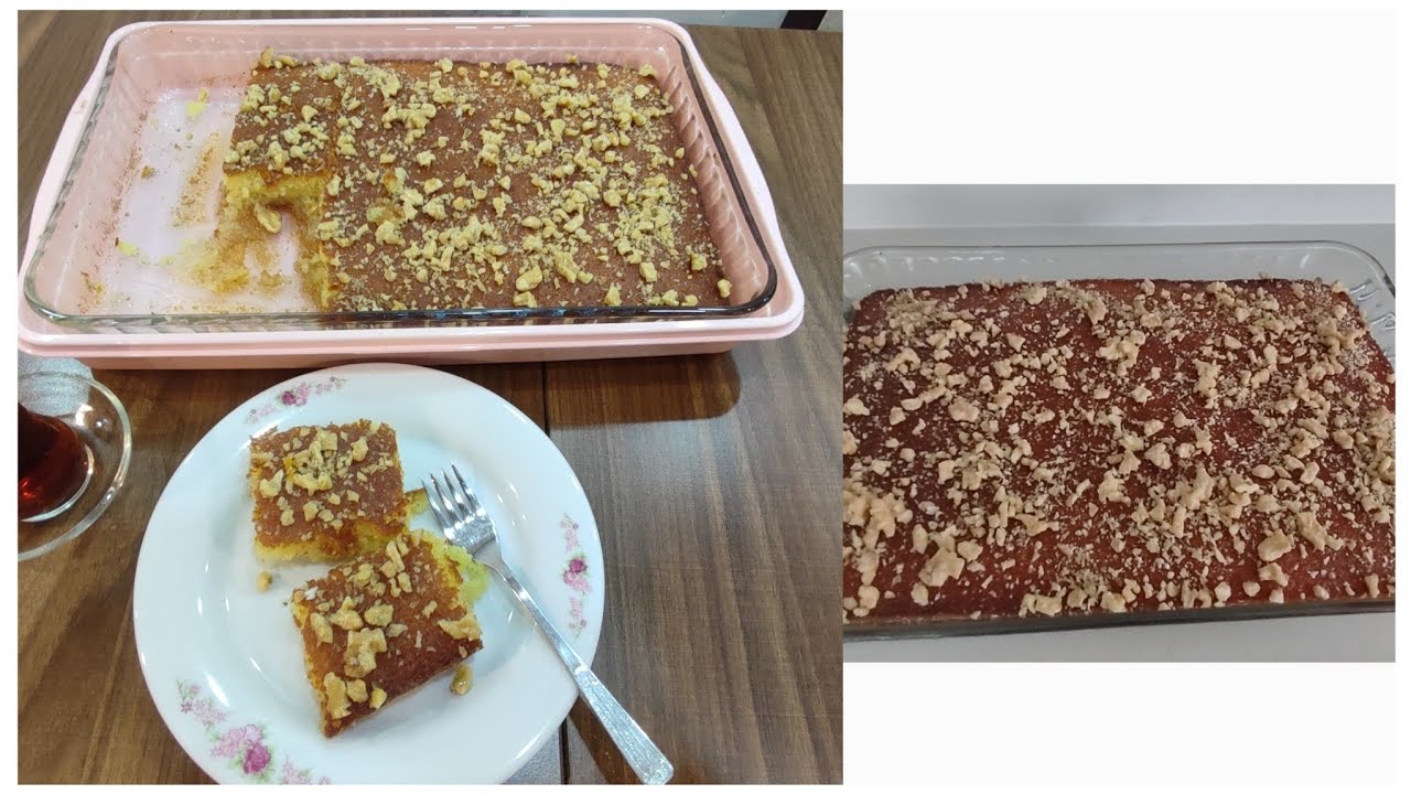 Tam ölçüsünde irmikli REVANİ tatlısı 