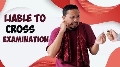 Article 44. Accused persons to be liable to cross-examination, QSO 1984/ Adv Abdaal.