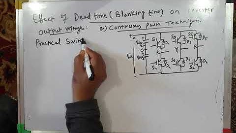 Inverter Dead Time and it