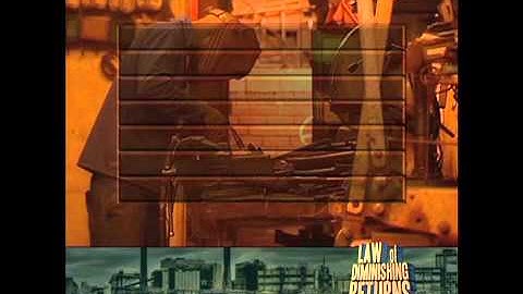 Law of diminishing returns:  The production function