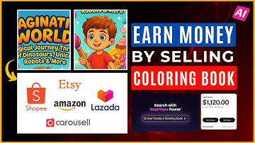Make a Full 20-Page Coloring Book with AI in One Click and Earn $765 a Week Selling on Amazon Etsy