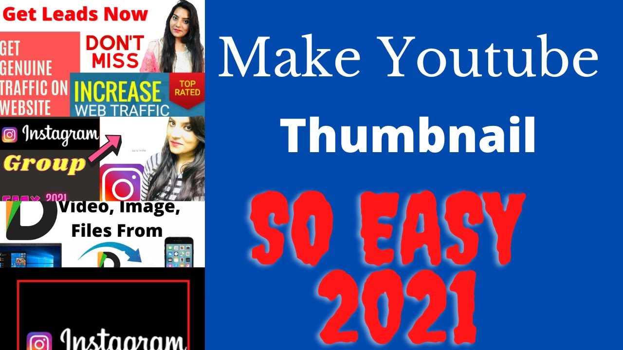 How to make YouTube Thumbnail easy in Mobile Thumbnail Without