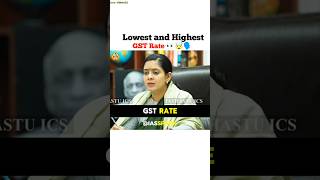 Lowest and Highest GST Rate 🗣️🫵👀 || ias toppers interview #motivation #upsc