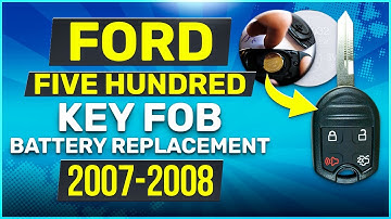 Ford Five Hundred Key Fob Battery Replacement 2007 2008