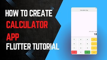 How to create calculator app in flutter | Flutter tutorial for beginners | Dart programming