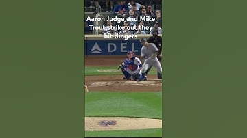 Aaron Judge and Mike Trout hit dingers