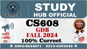CS608 GDB Solution Fall 2024 By Study Hub Official