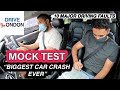 'Biggest Car Crash Ever' of a Learner Driving Mock Test UK - London 2021