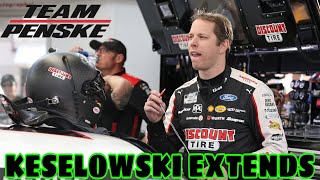 BREAKING NEWS: Brad Keselowski signs contract extension with Team Penske