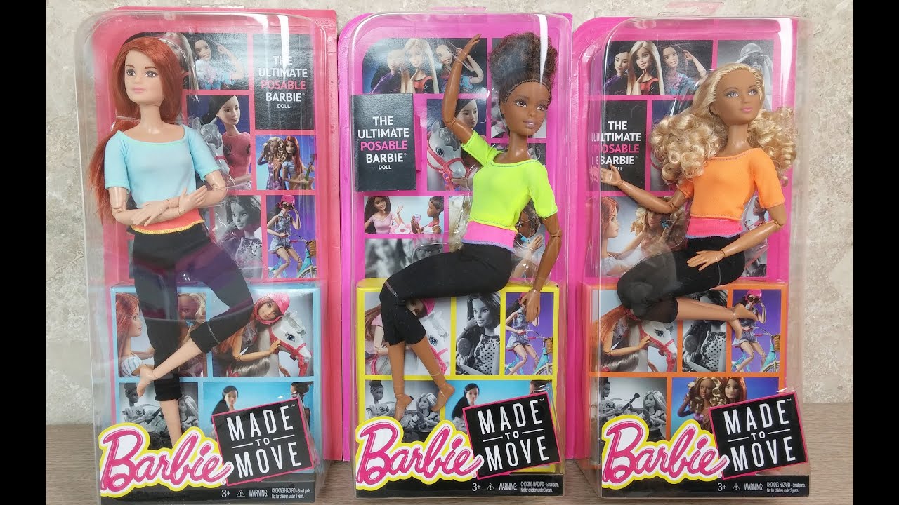 Barbie Made to Move 2016 New dolls unboxingヨガのバービーnova yoga