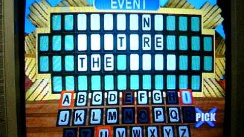 Playstation Wheel of Fortune Run Game 30 Part 2