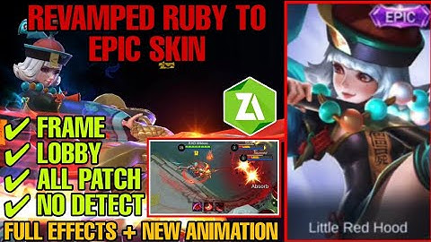 RUBY EPIC SKIN SCRIPT (REVAMPED)  ALL PATCH | FULL EFFECTS | NO DETECT | FRAME AND LOBBY