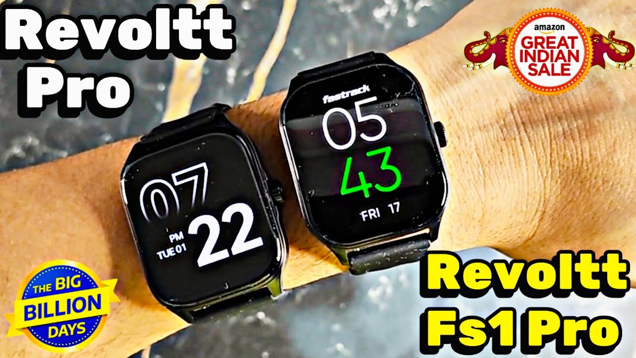 Fastrack Revoltt Pro vs Fastrack Fs1 Pro • Amoled display smartwatch ...