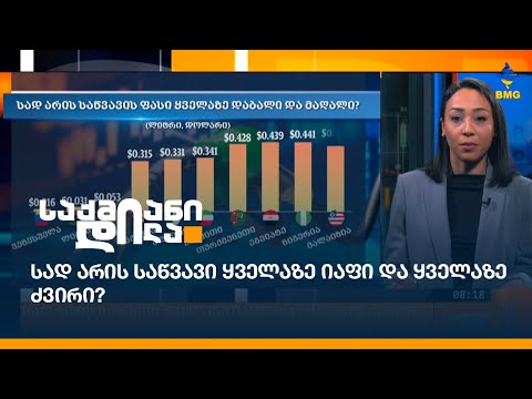 სად არის საწვავი ყველაზე იაფი და ყველაზე ძვირი?